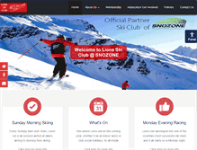 Tablet Screenshot of lions-skiclub.org